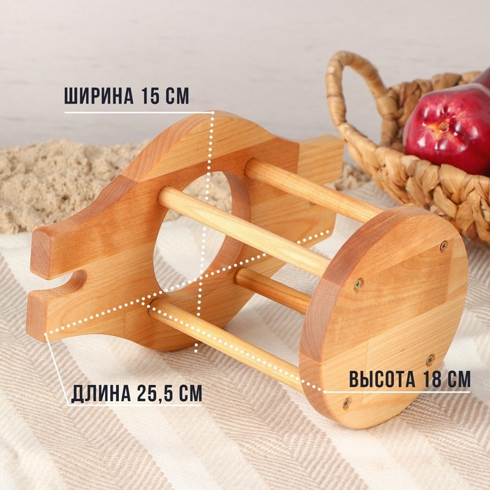 Столик-поднос для вина на 2 персоны Adelica, 25&times;15&times;1,8 см, берёза