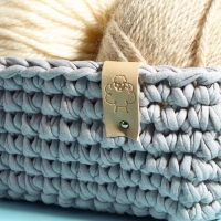 Набор бирок с кнопкой &laquo;Hand made&raquo;, 5 видов, 8 &times; 1,8 см, 10 шт, цвет разноцветный