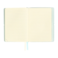 Ежедневник недатированный A5 136 листов deVENTE. Jane, мягкая обложка пвх, резинка, перфорация, ляссе, блок 70, голубой