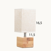 Лампа настольная "Куб" 1х40Вт Е27 светлое дерево 11,5х11,5х27см Лампа настольная "Куб" 1х40Вт Е27 светлое дерево 11,5х11,5х27см