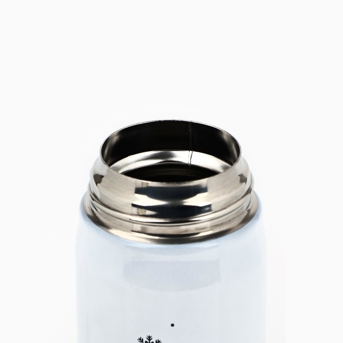 Новый год. Термос &laquo;Мишки&raquo; цвет белый, 450 мл