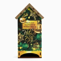 Подарочный новогодний набор: чайный домик и кружка &laquo;Новый год: Наслаждайся и думай о чуде&raquo;