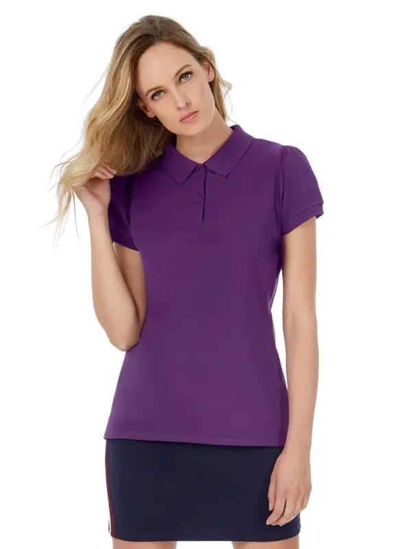Рубашка поло женская Heavymill темно-синяя, размер S