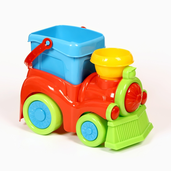 Набор детский Набор детский "Игрушки для песочницы": паровоз, лопатки, МИКС