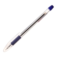 Набор шариковых ручек 12 штук, 1,0мм, корпус с резиновым держателем, чернила синие Набор шариковых ручек 12 штук, 1,0мм, корпус с резиновым держателем, чернила синие