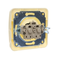 Розетка одноместная Luazon Lighting "Орион", 10 А, скрытая, без з/к, бежевая