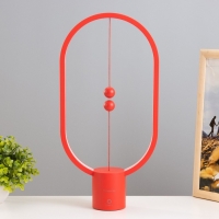 Настольная лампа "Баланс" LED 3Вт 4000К красный 20х7х40см RISALUX Настольная лампа "Баланс" LED 3Вт 4000К красный 20х7х40см RISALUX