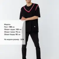 Жилет оверсайз унисекс Cornell в сумке, черный, размер S/M Жилет оверсайз унисекс Cornell в сумке, черный, размер S/M