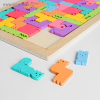 Головоломка «Тетрис с животными», 40 фигур, 27×18×1 см Головоломка «Тетрис с животными», 40 фигур, 27×18×1 см