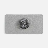 Значок Sanga Matto, серебристый глянцевый Значок Sanga Matto, серебристый глянцевый