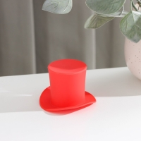 Пробка для бутылки Доляна &laquo;Шляпа&raquo;, 6&times;4,5 см, цвет красный