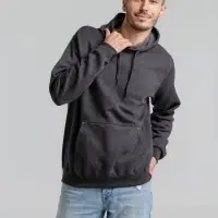 Толстовка с капюшоном Snake II черный меланж, размер M