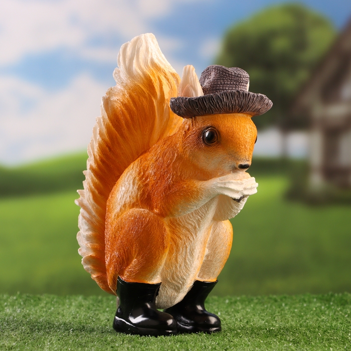 Садовая фигура Садовая фигура "Белка в сапогах" 9х16х22см