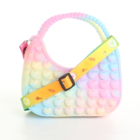 Сумка детская для девочки на молнии &laquo;Выбражулька&raquo;, pop it, цвет розовый/голубой