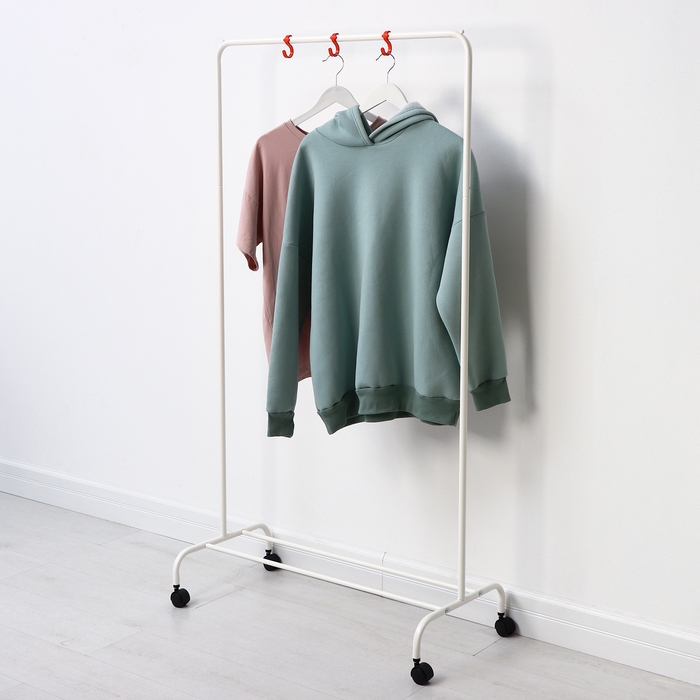 Стойка для одежды &laquo;Радуга&raquo;, 82&times;39&times;152 см, цвет белый