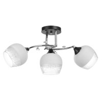 Люстра потолочная Зои 3хE27 40Вт Хром, черный Люстра потолочная Зои 3хE27 40Вт Хром, черный