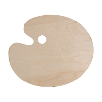 Палитра деревянная, овальная, № 4, 21 х 24.5 см, МИКС Палитра деревянная, овальная, № 4, 21 х 24.5 см, МИКС