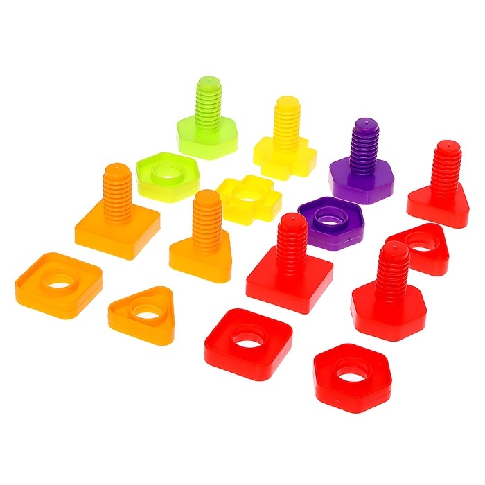 Конструктор &laquo;Болты и гайки&raquo;, 10 карточек, транспорт