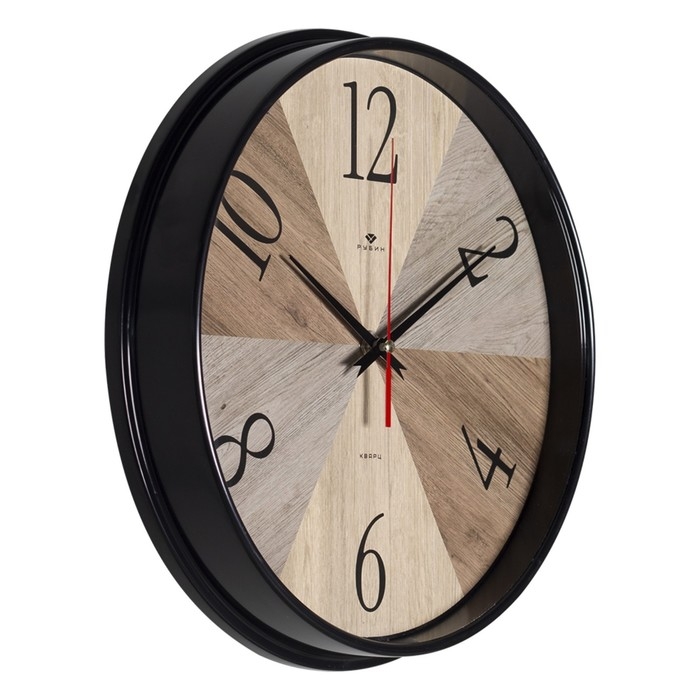 Часы настенные, интерьерные "Текстура дерева", бесшумные, d-29  см