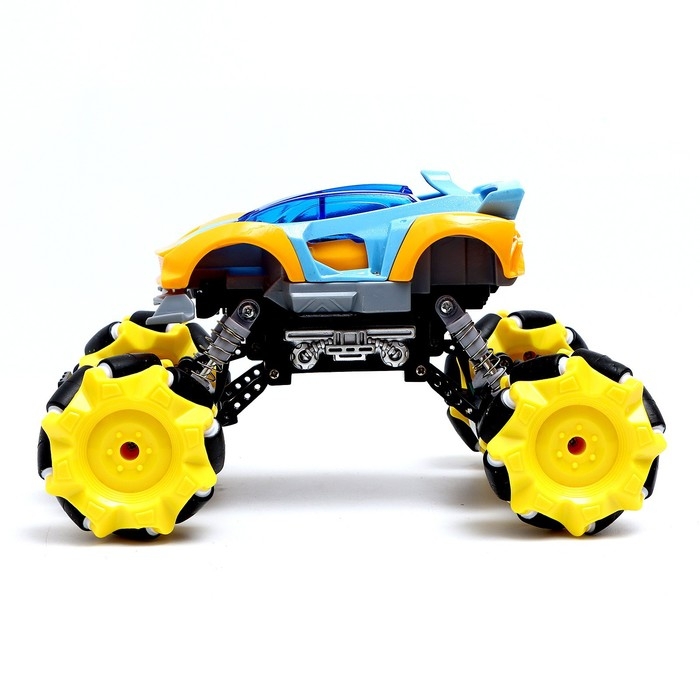 Джип радиоуправляемый DRIFT, 4WD, дрифт, работает от аккумулятора, цвет жёлтый Джип радиоуправляемый DRIFT, 4WD, дрифт, работает от аккумулятора, цвет жёлтый