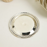 Набор блюдец «Серебро», 14×10×12 см, с подставкой, 6 шт, цвет серебряный Набор блюдец «Серебро», 14×10×12 см, с подставкой, 6 шт, цвет серебряный