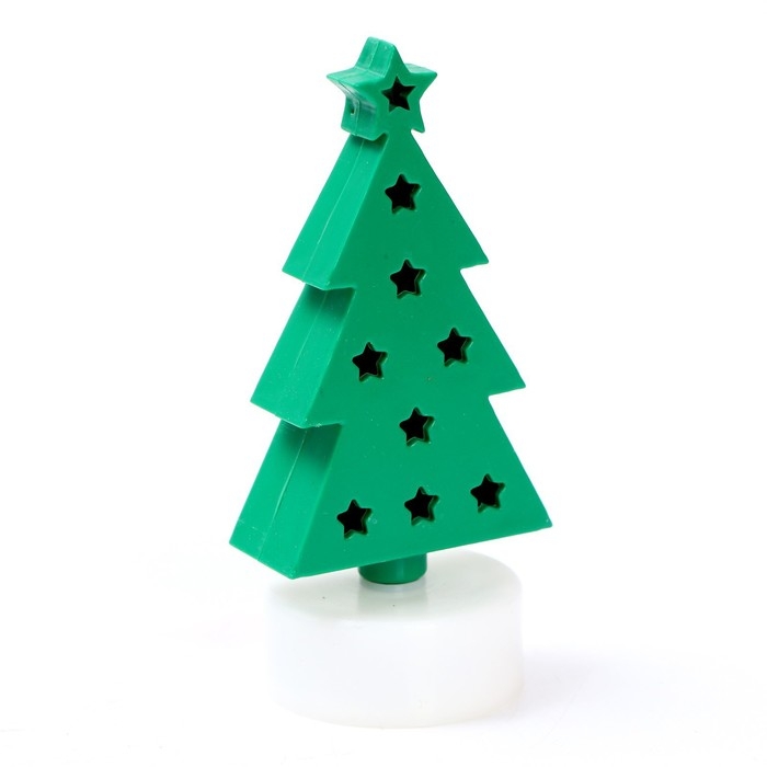 Свеча светодиодная «Ёлочка», цвета МИКС Свеча светодиодная «Ёлочка», цвета МИКС