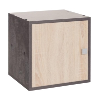 Стеллаж №1 DICE CUBE 1 секция, 360х360х320, Цемент Стеллаж №1 DICE CUBE 1 секция, 360х360х320, Цемент