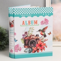 Фотоальбом магнитный 20 листов "Камера и колибри" серебро в коробке МИКС 5,8х23,7х29,8 см Фотоальбом магнитный 20 листов "Камера и колибри" серебро в коробке МИКС 5,8х23,7х29,8 см