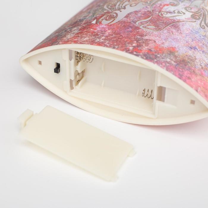 Светодиодная фигура &laquo;Лошадь&raquo; 13 &times; 16 &times; 5 см, картон, батарейка ААх2 (не в комплекте), свечение тёплое белое