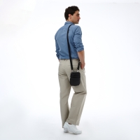 Сумка мужская через плечо TEXTURA, искусственная кожа, цвет коричневый