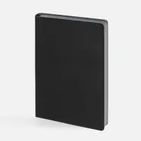 Ежедневник Doppio, недатированный, черный с серым
