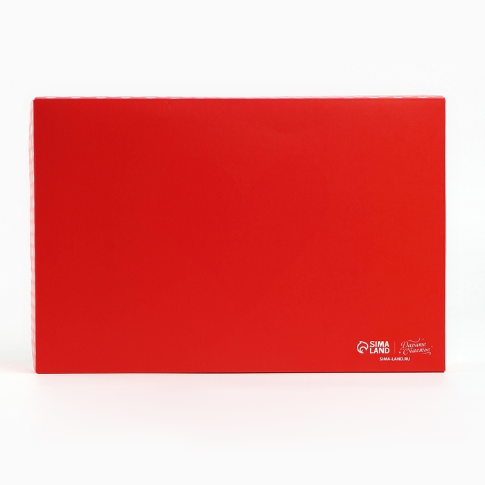 Коробка для кондитерских изделий с PVC крышкой &laquo;С любовью&raquo;, 20 х 30 х 8 см