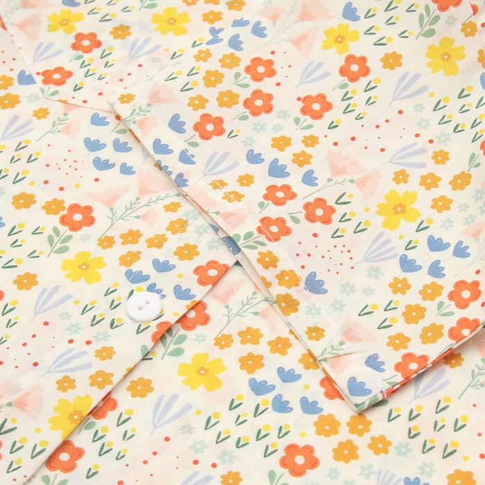 Рубашка для девочки KAFTAN Рубашка для девочки KAFTAN "Цветы", р.36 (134-140), желтый