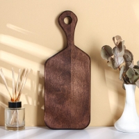 Доска разделочная для подачи с ручкой Adelica, 36&times;14,5&times;2 см, тёмный граб