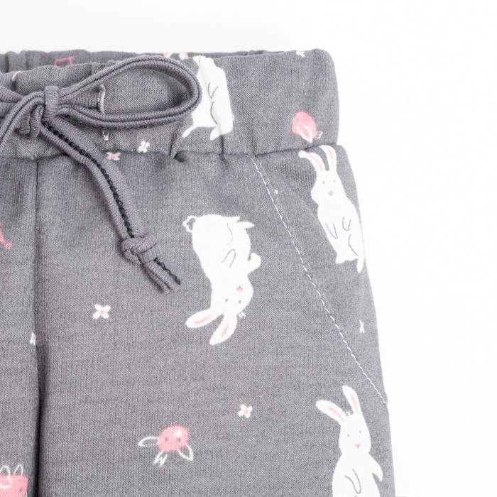 Ползунки-штанишки Крошка Я Ползунки-штанишки Крошка Я "Princess", рост 86-92 см, цвет серый