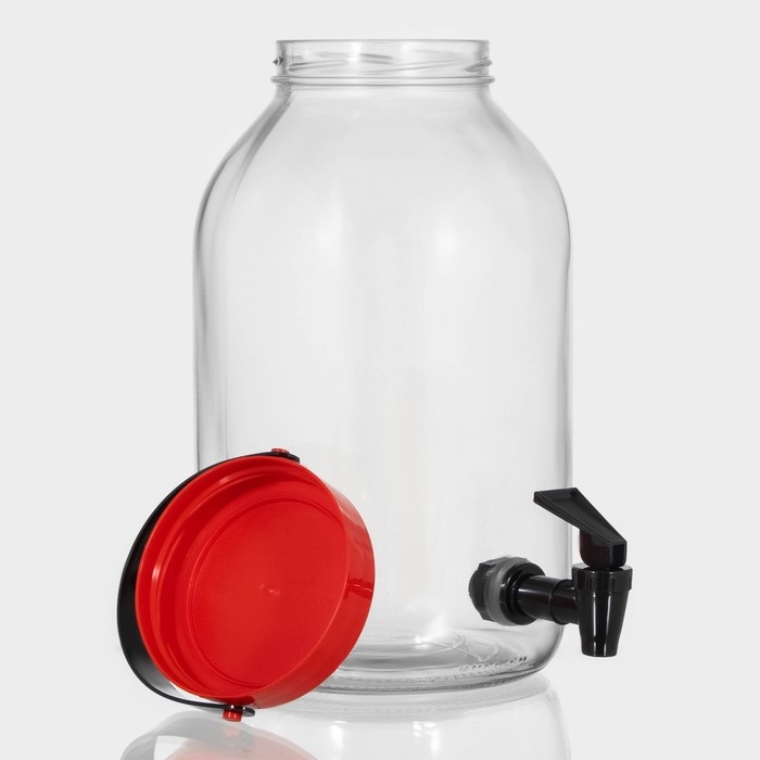 Кувшин стеклянный с краником Macro, 5 л Кувшин стеклянный с краником Macro, 5 л