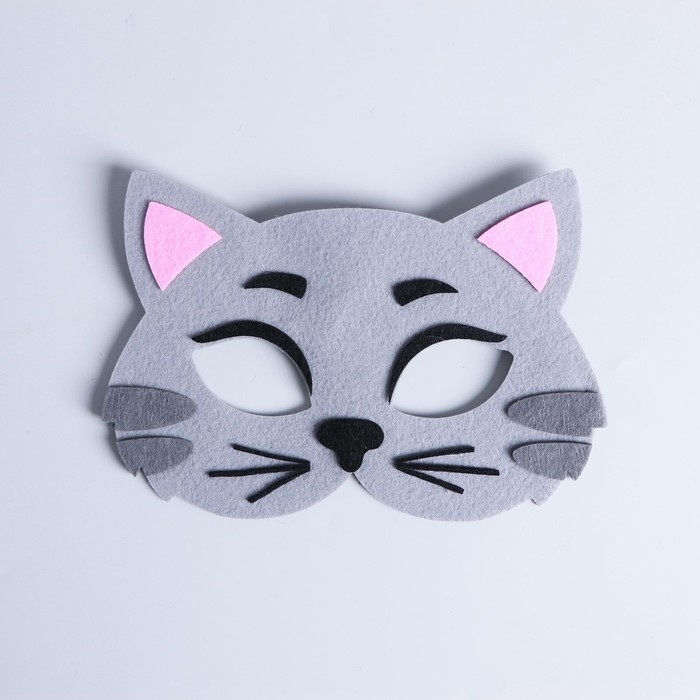 Маска карнавальная &laquo;Котик&raquo; фетр