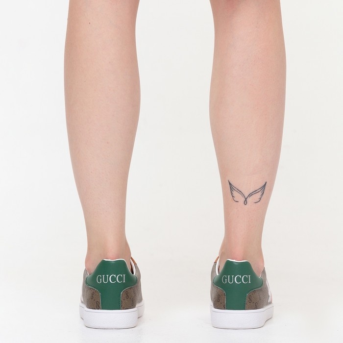 Кеды детские, цвет тёмно-бежевый МИКС, размер 33