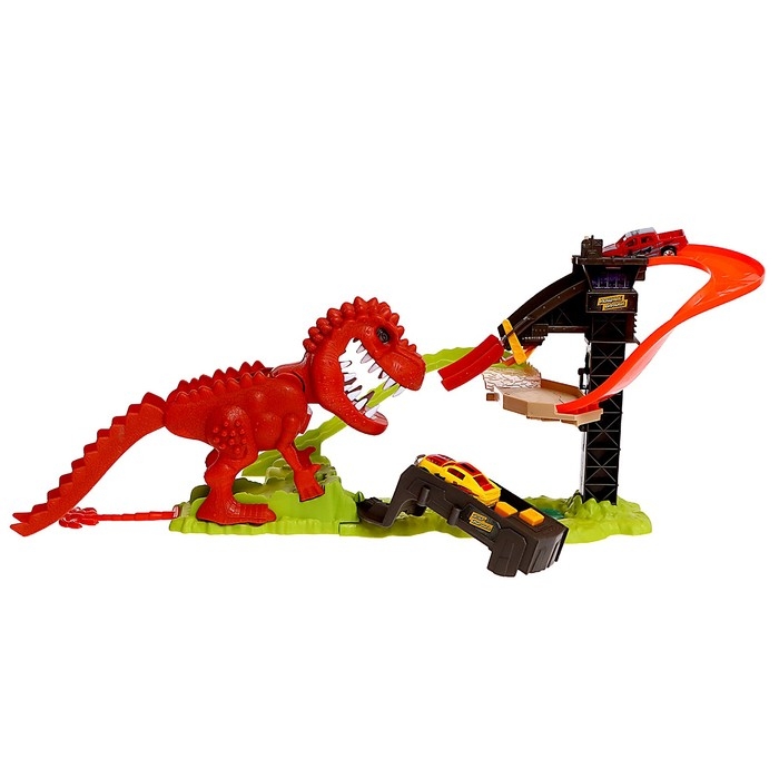 Автотрек &laquo;Дино-трек&raquo;, с запуском, звуковые эффекты