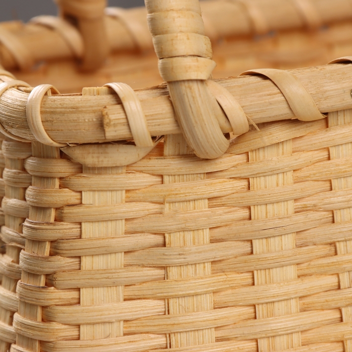 Корзина плетеная (ротанг), 23х14,5хН15/30,5 см, 1 шт., натуральный