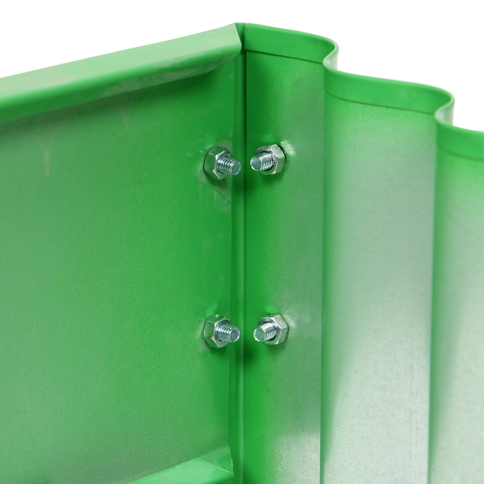 Клумба оцинкованная &laquo;Лепесток&raquo;, d = 70 см, высота бортика 15 см, ярко-зелёная, Greengo