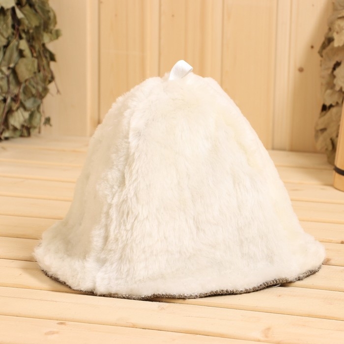 Набор для бани из овчины 3 предмета "Здоровый дух"