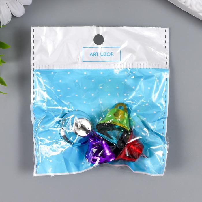 Набор декора для творчества Набор декора для творчества "Колокольчики цветные" d=2,6 см набор 5 шт