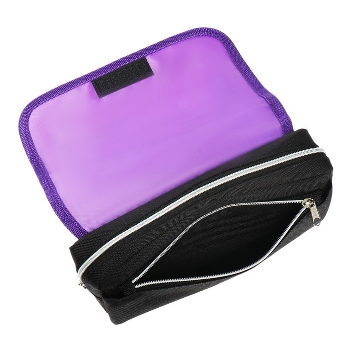 Пенал мягкий, 1 отделение, 95 х 205 х 70 мм, объёмный, deVENTE City Girl, створка на липучке 7020406