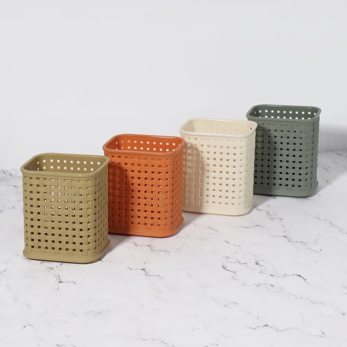 Органайзер - подставка для хранения маникюрных/косметических принадлежностей, 10 &times; 7 &times; 11 см, цвет МИКС