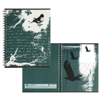 Тетрадь 80 листов в клетку на гребене Article publication, обложка мелованный картон, двойная обложка, матовая ламинация, МИКС Тетрадь 80 листов в клетку на гребене Article publication, обложка мелованный картон, двойная обложка, матовая ламинация, МИКС