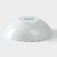 Тарелка глубокая Avvir «Лист папоротника», 600 мл, d=17,5 см, стеклокерамика, цвет белый Тарелка глубокая Avvir «Лист папоротника», 600 мл, d=17,5 см, стеклокерамика, цвет белый