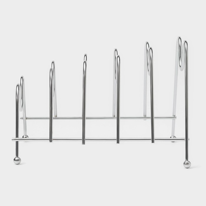 Подставка для крышек на 5 предметов Доляна, 22,5&times;20,5&times;16,5 см, цвет хром