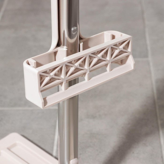 Швабра для мытья пола с вертикальным отжимом Доляна, 35×14×125 см, стальная ручка, микрофибра, дополнительная насадка Швабра для мытья пола с вертикальным отжимом Доляна, 35×14×125 см, стальная ручка, микрофибра, дополнительная насадка