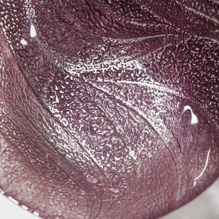 Салатник стеклянный &laquo;Драхна&raquo;, d=15 см, цвет бордовый